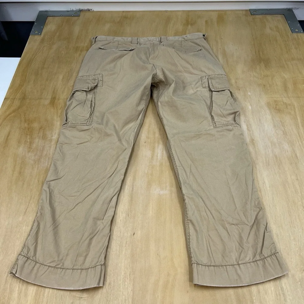 Vintage Polo Ralph Lauren Cargo Pants Mens 38x30 Relaxed Fit Khaki